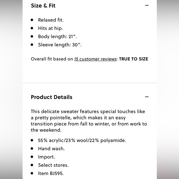 J.Crew Pointelle crewneck sweater - Picture 8 of 9